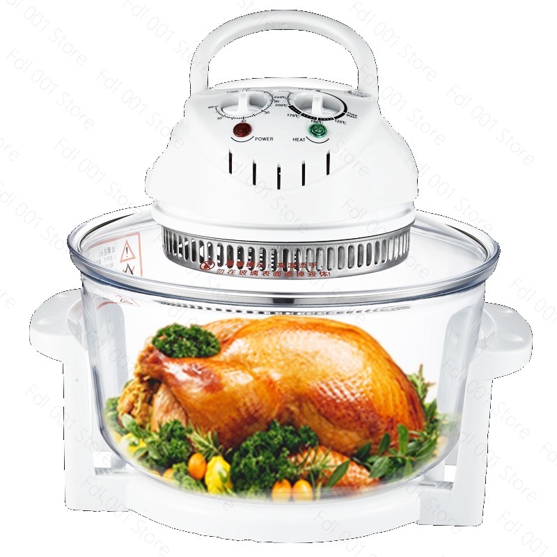 Air Fryer - Стеклянная аэрофритюрница с инфракрасным излучением, большая
