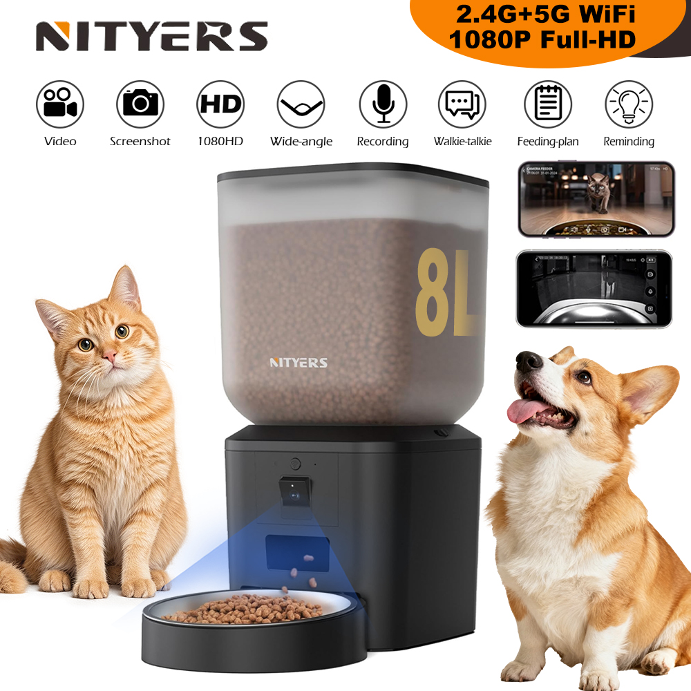 Kitchen Appliances Video - Автоматическая кормушка для кошек Nityers 8