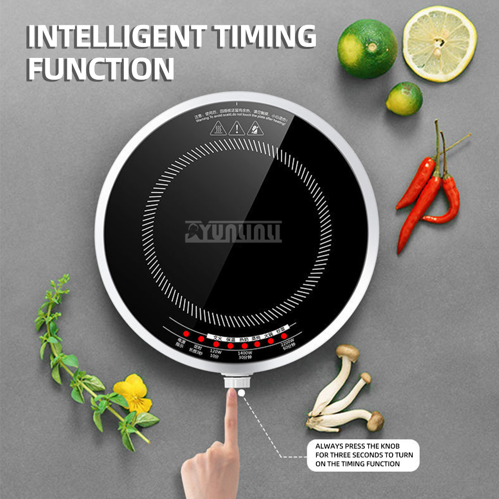 Круглая умная индукционная пли – обзор и цена Induction Cooktop Portable