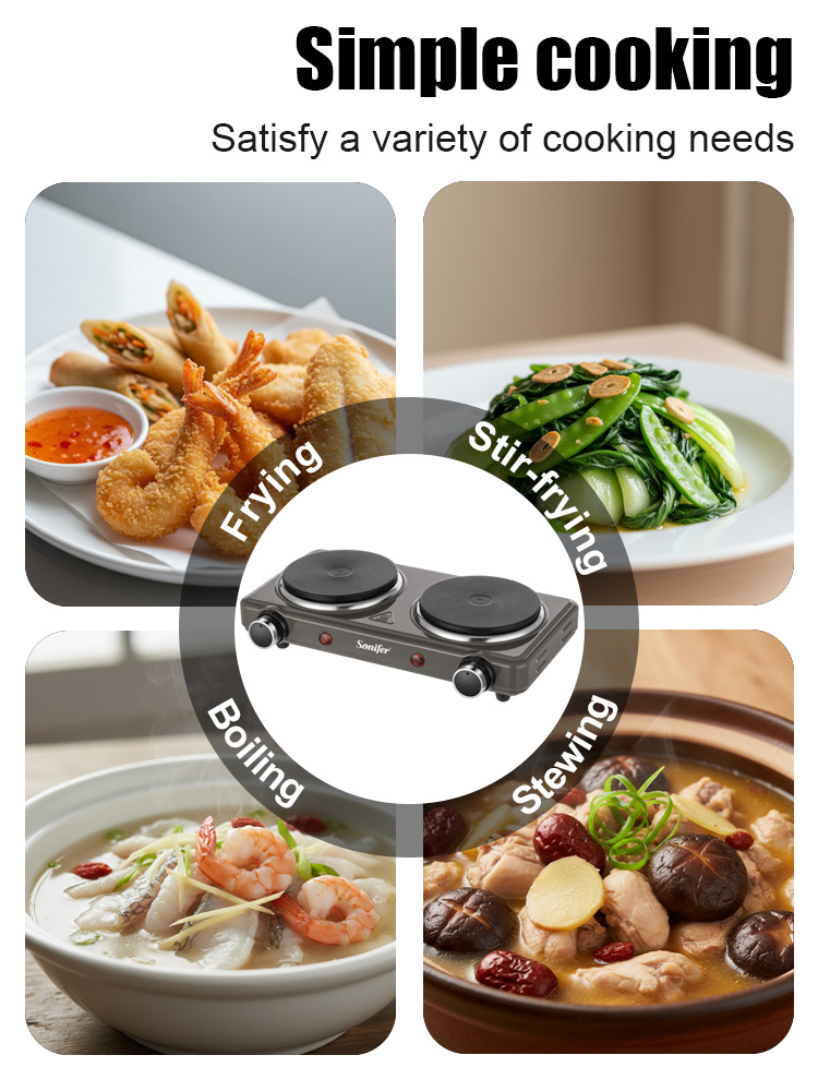 Двухконфорочная электрическая  – обзор и цена Induction Cooktop Portable
